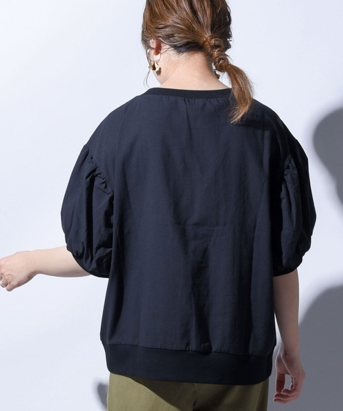 folka（フォルカ）の「【folka（フォルカ）】ヴィンテージコットン袖ボリュームブラウス（Tシャツ/カットソー・レディース・ホワイト/ブラック/ベージュ/ピンク・M/L）」の3枚目の写真