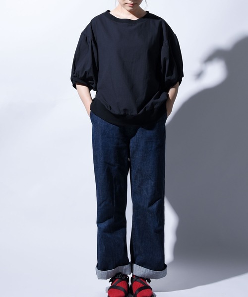 folka（フォルカ）の「【folka（フォルカ）】ヴィンテージコットン袖ボリュームブラウス（Tシャツ/カットソー・レディース・ホワイト/ブラック/ベージュ/ピンク・M/L）」の19枚目の写真