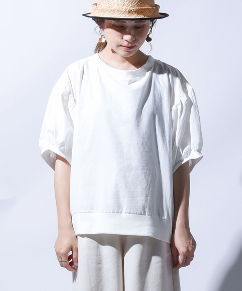 folka（フォルカ）の「【folka（フォルカ）】ヴィンテージコットン袖ボリュームブラウス（Tシャツ/カットソー・レディース・ホワイト/ブラック/ベージュ/ピンク・M/L）」の20枚目の写真