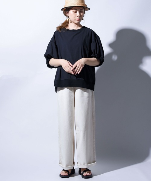 folka（フォルカ）の「【folka（フォルカ）】ヴィンテージコットン袖ボリュームブラウス（Tシャツ/カットソー・レディース・ホワイト/ブラック/ベージュ/ピンク・M/L）」の17枚目の写真