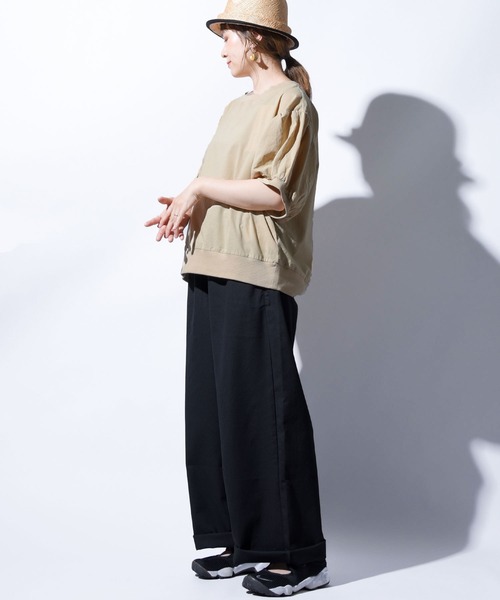 folka（フォルカ）の「【folka（フォルカ）】ヴィンテージコットン袖ボリュームブラウス（Tシャツ/カットソー・レディース・ホワイト/ブラック/ベージュ/ピンク・M/L）」の22枚目の写真