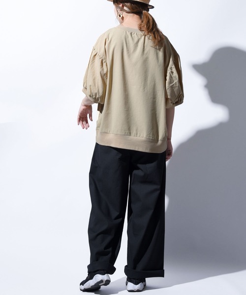 folka（フォルカ）の「【folka（フォルカ）】ヴィンテージコットン袖ボリュームブラウス（Tシャツ/カットソー・レディース・ホワイト/ブラック/ベージュ/ピンク・M/L）」の13枚目の写真