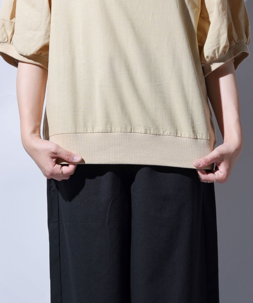 folka（フォルカ）の「【folka（フォルカ）】ヴィンテージコットン袖ボリュームブラウス（Tシャツ/カットソー・レディース・ホワイト/ブラック/ベージュ/ピンク・M/L）」の9枚目の写真