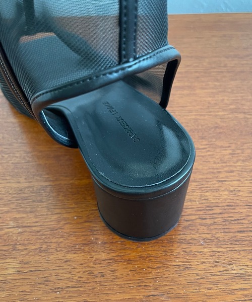 CAPRICIEUX LE'MAGE(カプリシューレマージュ)の「チュールサンダルブーツ(サンダル・レディース・ブラック/ベージュ・38/37)」の10枚目の写真