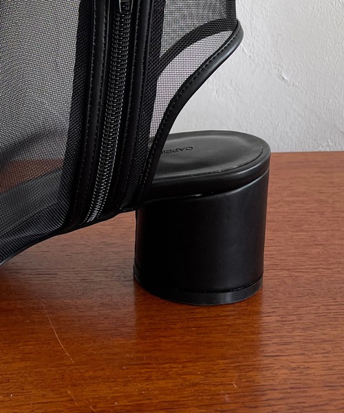 CAPRICIEUX LE'MAGE(カプリシューレマージュ)の「チュールサンダルブーツ(サンダル・レディース・ブラック/ベージュ・38/37)」の3枚目の写真