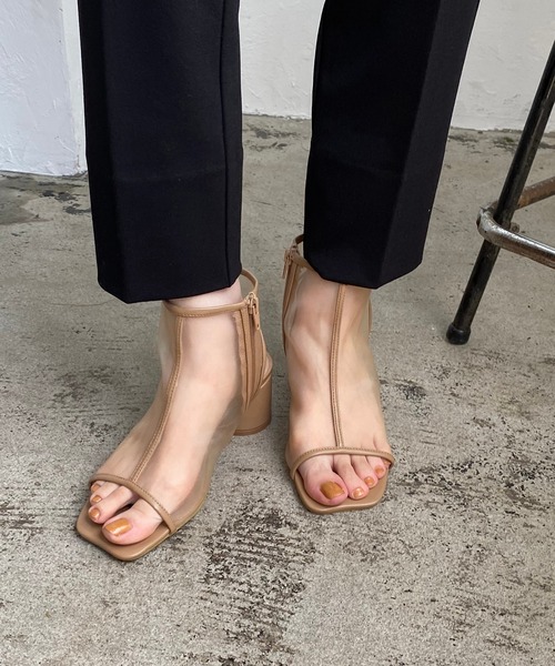 CAPRICIEUX LE'MAGE(カプリシューレマージュ)の「チュールサンダルブーツ(サンダル・レディース・ブラック/ベージュ・38/37)」の20枚目の写真