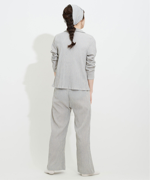 CHILD WOMAN（チャイルドウーマン）の「ギンガムブルーゼロングパンツ（その他パンツ・レディース・サックスブルー/イエロー/グリーン/ボルドー/ブラック・FREE）」の17枚目の写真