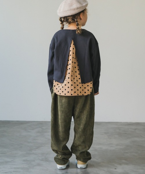 pairmanon(ペアマノン)の「ユニセックスサルエル風コーデュロイ10分丈パンツ(その他パンツ・キッズ・グレー/モカ/ブラック/カーキ/ラベンダー/ネイビー・120/130/110/140/100/150/90)」の16枚目の写真
