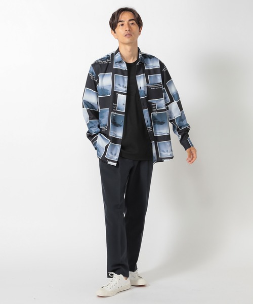 UNION STATION（ユニオンステーション）の「【ランダムパターン】フォトプリントシャツ（シャツ/ブラウス・メンズ・ホワイト/ブラック・S/M/L）」の11枚目の写真