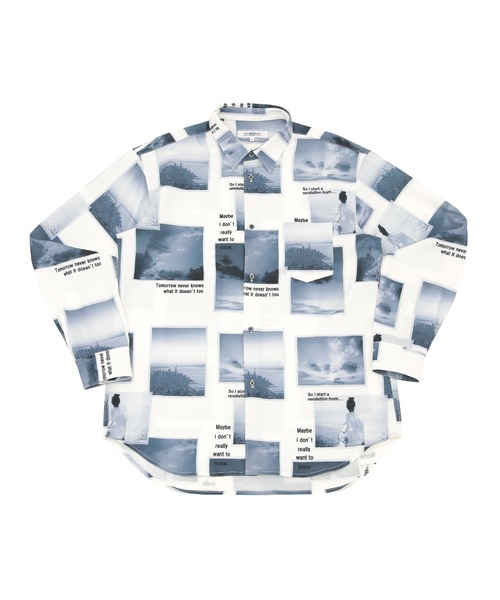 UNION STATION（ユニオンステーション）の「【ランダムパターン】フォトプリントシャツ（シャツ/ブラウス・メンズ・ホワイト/ブラック・S/M/L）」の14枚目の写真