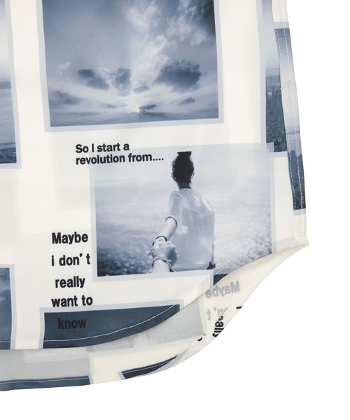 UNION STATION（ユニオンステーション）の「【ランダムパターン】フォトプリントシャツ（シャツ/ブラウス・メンズ・ホワイト/ブラック・S/M/L）」の21枚目の写真