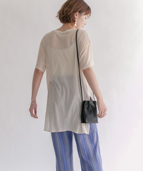 KBF（ケイビーエフ）の「ドッキングルーズカットソー（Tシャツ/カットソー・レディース・ブラック/アイボリー/オレンジ系その他・ONE）」の10枚目の写真