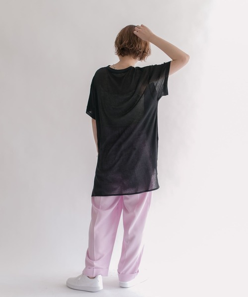 KBF（ケイビーエフ）の「ドッキングルーズカットソー（Tシャツ/カットソー・レディース・ブラック/アイボリー/オレンジ系その他・ONE）」の15枚目の写真