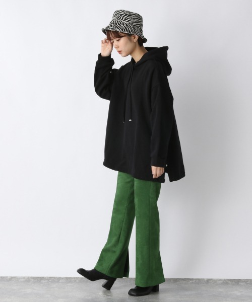 JEANASIS(ジーナシス)の「スソドロストウラケフーディ/959377(パーカー・レディース・ブラック/グレー/オフホワイト・FREE)」の11枚目の写真