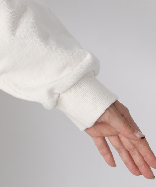 JEANASIS(ジーナシス)の「スソドロストウラケフーディ/959377(パーカー・レディース・ブラック/グレー/オフホワイト・FREE)」の22枚目の写真