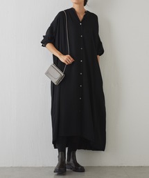 BEARDSLEY | 後ろプリーツシャツワンピース(ワンピース)