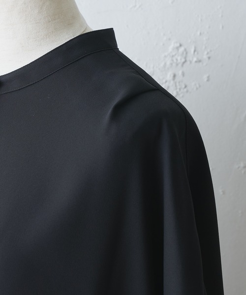 【美品】BEARDSLEY 後ろプリーツ シャツワンピース ロングワンピース BEARDSLEY（ビアズリー）の「後ろプリーツシャツワンピース