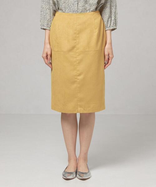 closet story（クローゼットストーリー）の「＜closet story（クローゼットストーリー）＞フェイクスエード バックジップ タイトスカート -ウォッシャブル-（スカート・レディース・ライトグレー/イエロー/ダークグレー/ライトピンク・FREE）」の14枚目の写真