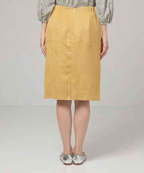 closet story（クローゼットストーリー）の「＜closet story（クローゼットストーリー）＞フェイクスエード バックジップ タイトスカート -ウォッシャブル-（スカート・レディース・ライトグレー/イエロー/ダークグレー/ライトピンク・FREE）」の8枚目の写真