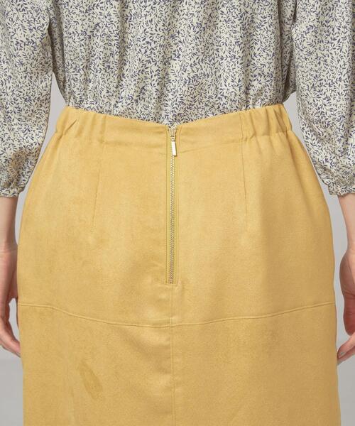 closet story（クローゼットストーリー）の「＜closet story（クローゼットストーリー）＞フェイクスエード バックジップ タイトスカート -ウォッシャブル-（スカート・レディース・ライトグレー/イエロー/ダークグレー/ライトピンク・FREE）」の12枚目の写真