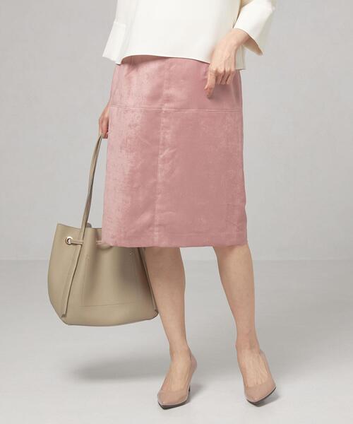 closet story（クローゼットストーリー）の「＜closet story（クローゼットストーリー）＞フェイクスエード バックジップ タイトスカート -ウォッシャブル-（スカート・レディース・ライトグレー/イエロー/ダークグレー/ライトピンク・FREE）」の19枚目の写真