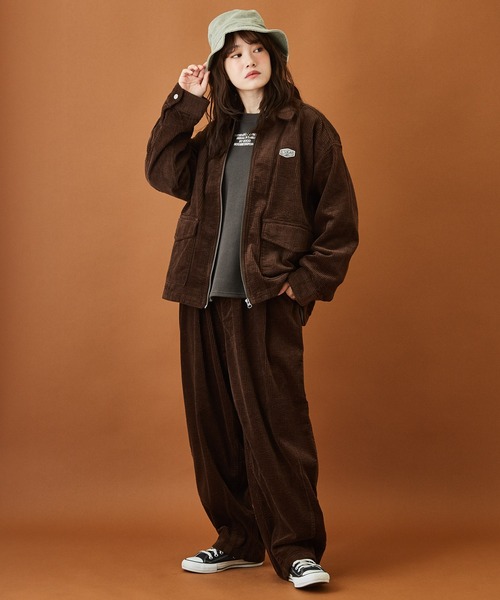 CUBE SUGAR（キューブシュガー）の「サッカーコール ダーツ コクーンパンツ（その他パンツ・レディース・ブラウン/イエロー/グリーン/ナチュラル・M）」の19枚目の写真