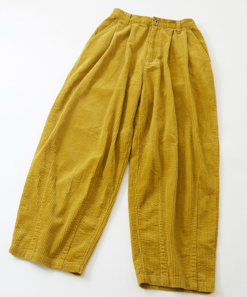 CUBE SUGAR（キューブシュガー）の「サッカーコール ダーツ コクーンパンツ（その他パンツ・レディース・ブラウン/イエロー/グリーン/ナチュラル・M）」の12枚目の写真