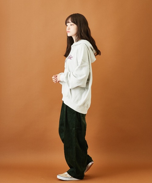 CUBE SUGAR（キューブシュガー）の「サッカーコール ダーツ コクーンパンツ（その他パンツ・レディース・ブラウン/イエロー/グリーン/ナチュラル・M）」の9枚目の写真