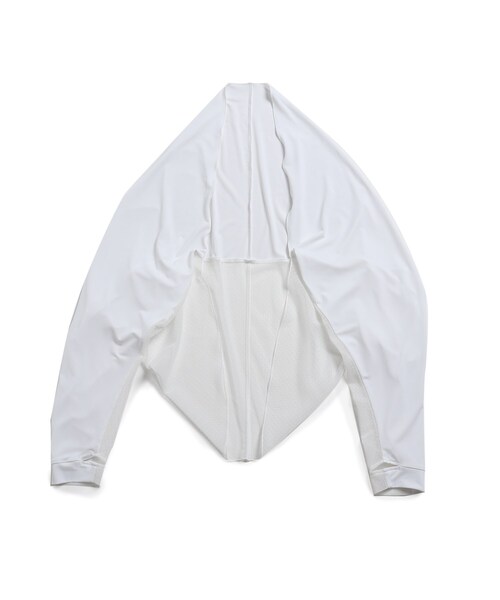 adabat(アダバット)の「◆【UVカット】異素材ドッキング ボレロ(カーディガン/ボレロ・レディース・ホワイト/ネイビー・00)」の5枚目の写真