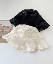シアーレース刺繍バケットハット