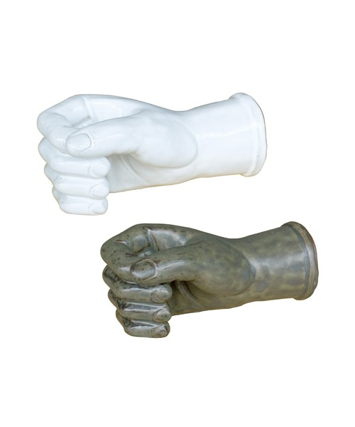 WEST VILLAGE TOKYO（ウェストビレッジトーキョー）の「AS POTTERY/WALL HAND　アズポタリー ウォールハンド（フラワーベース・レディース・ホワイト/ダークグリーン・FREE）」の7枚目の写真