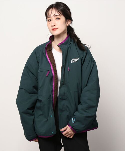 SANTA CRUZ スノーボードウェア グリーンジャケット SANTA CRUZ（サンタクルーズ）の「SANTACRUZ/サンタクルーズ