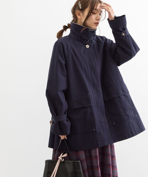 POU DOU DOU（プードゥドゥ）の「モーターサイクルコート（その他アウター・レディース・ベージュ/ネイビー/カーキ・3）」の3枚目の写真