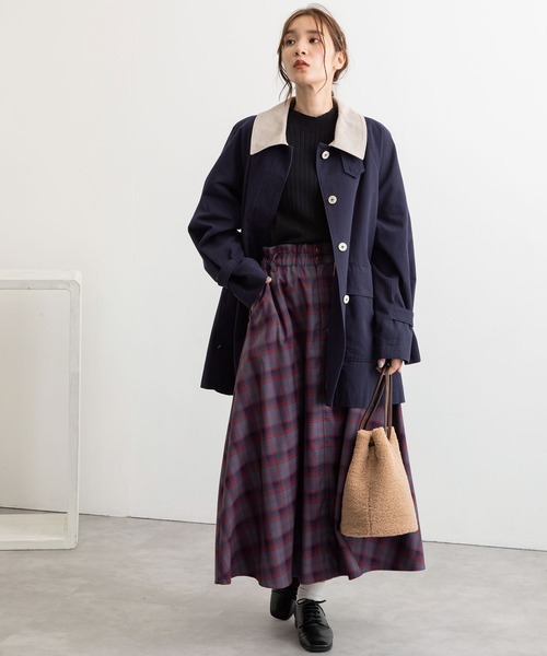 POU DOU DOU（プードゥドゥ）の「モーターサイクルコート（その他アウター・レディース・ベージュ/ネイビー/カーキ・3）」の5枚目の写真