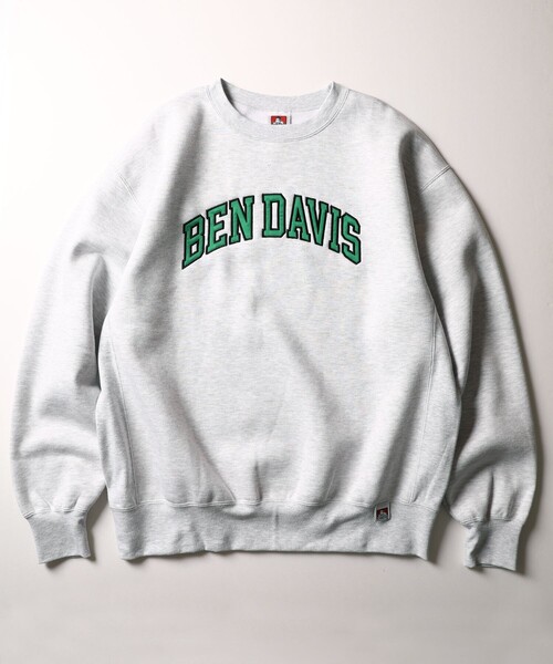 FREAK'S STORE(フリークスストア)の「WEB限定 BEN DAVIS×FREAK'S STORE/ベンデイビス 別注 カレッジデザイン クルーネックスウェット/プルオーバー/セットアップ対応(スウェット・メンズ・サックスブルー/グリーン/ブラック/ライトグレー/ネイビー・MEDIUM/LARGE/X-LARGE/SMALL)」の13枚目の写真