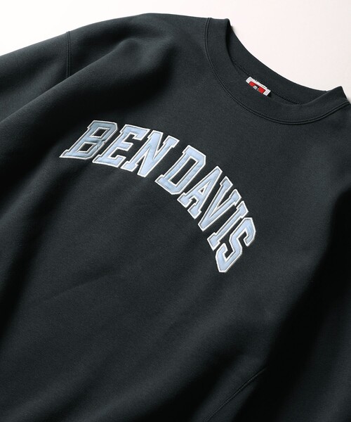 FREAK'S STORE(フリークスストア)の「WEB限定 BEN DAVIS×FREAK'S STORE/ベンデイビス 別注 カレッジデザイン クルーネックスウェット/プルオーバー/セットアップ対応(スウェット・メンズ・サックスブルー/グリーン/ブラック/ライトグレー/ネイビー・MEDIUM/LARGE/X-LARGE/SMALL)」の14枚目の写真