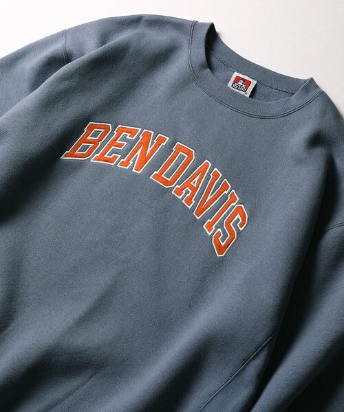 FREAK'S STORE(フリークスストア)の「WEB限定 BEN DAVIS×FREAK'S STORE/ベンデイビス 別注 カレッジデザイン クルーネックスウェット/プルオーバー/セットアップ対応(スウェット・メンズ・サックスブルー/グリーン/ブラック/ライトグレー/ネイビー・MEDIUM/LARGE/X-LARGE/SMALL)」の18枚目の写真