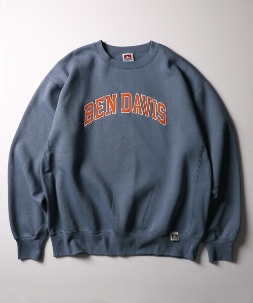 FREAK'S STORE(フリークスストア)の「WEB限定 BEN DAVIS×FREAK'S STORE/ベンデイビス 別注 カレッジデザイン クルーネックスウェット/プルオーバー/セットアップ対応(スウェット・メンズ・サックスブルー/グリーン/ブラック/ライトグレー/ネイビー・MEDIUM/LARGE/X-LARGE/SMALL)」の19枚目の写真