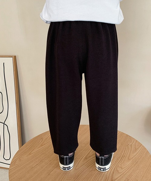 aimoha（アイモハ）の「【aimoha-KIDS-】【新作】韓国子供服 ベーシックスラックスパンツ（スラックス・キッズ・ブラック/グレー・90/100/110/120/130/140）」の7枚目の写真