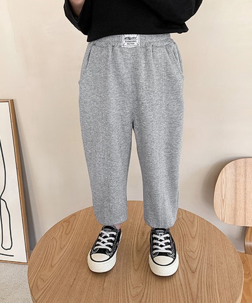 aimoha（アイモハ）の「【aimoha-KIDS-】【新作】韓国子供服 ベーシックスラックスパンツ（スラックス・キッズ・ブラック/グレー・90/100/110/120/130/140）」の6枚目の写真