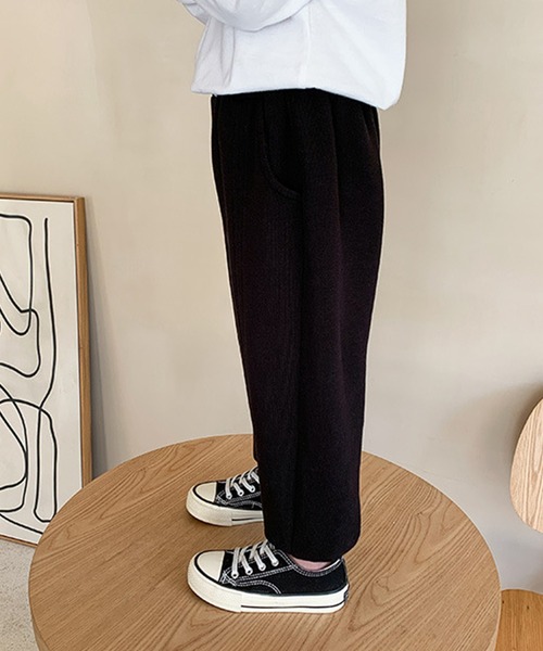 aimoha（アイモハ）の「【aimoha-KIDS-】【新作】韓国子供服 ベーシックスラックスパンツ（スラックス・キッズ・ブラック/グレー・90/100/110/120/130/140）」の11枚目の写真
