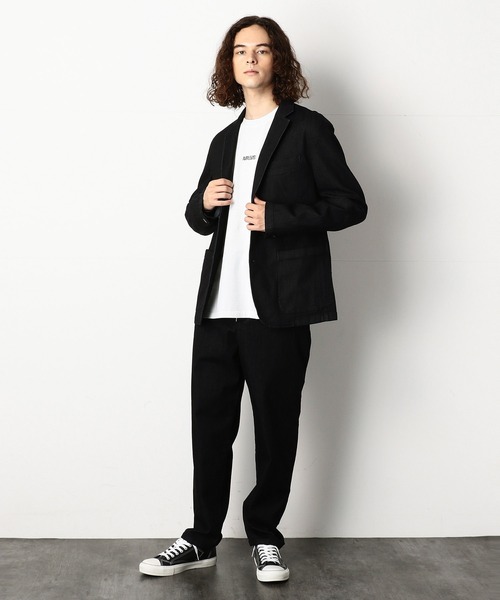 Purple&Yellow（パープルアンドイエロー）の「レーヨン混ストレッチデニムパンツ（デニムパンツ・メンズ・ワンウォッシュ・SMALL/MEDIUM/LARGE/X-LARGE/X-SMALL）」の10枚目の写真