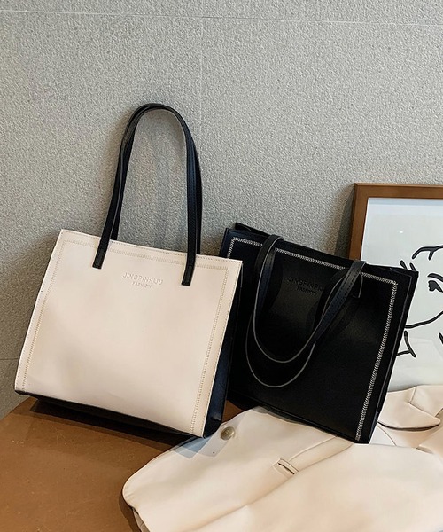 TABI PAL（タビパル）の「【TABI PAL】トートバッグショルダーバッグ（ショルダーバッグ・レディース・ブラック/アイボリー/ライトブラウン/ベージュ・FREE）」の21枚目の写真