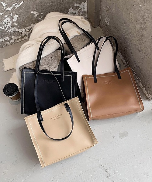 TABI PAL（タビパル）の「【TABI PAL】トートバッグショルダーバッグ（ショルダーバッグ・レディース・ブラック/アイボリー/ライトブラウン/ベージュ・FREE）」の20枚目の写真