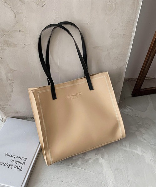 TABI PAL（タビパル）の「【TABI PAL】トートバッグショルダーバッグ（ショルダーバッグ・レディース・ブラック/アイボリー/ライトブラウン/ベージュ・FREE）」の14枚目の写真