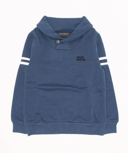 KRIFF MAYER(クリフメイヤー)の「ストレッチショールスウェット(スウェット・キッズ・ブラウン/ネイビー/ワインレッド/チャコール/グレー・140/160/130/120/170/150)」の4枚目の写真