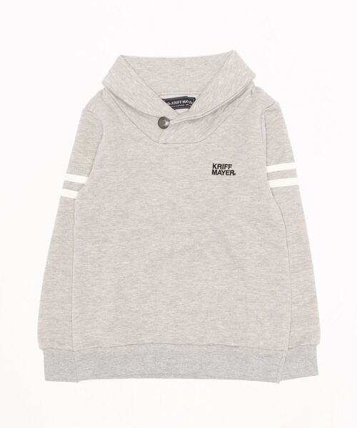 KRIFF MAYER(クリフメイヤー)の「ストレッチショールスウェット(スウェット・キッズ・ブラウン/ネイビー/ワインレッド/チャコール/グレー・140/160/130/120/170/150)」の2枚目の写真