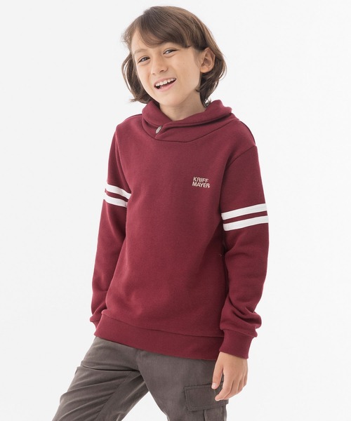 KRIFF MAYER(クリフメイヤー)の「ストレッチショールスウェット(スウェット・キッズ・ブラウン/ネイビー/ワインレッド/チャコール/グレー・140/160/130/120/170/150)」の5枚目の写真