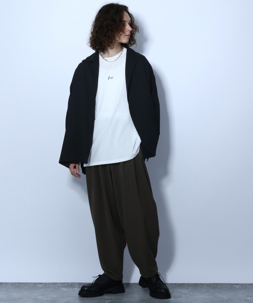 HARE（ハレ）の「BIGカラーシャツ(HARE)（シャツ/ブラウス・メンズ・ブラック/グレー/ベージュ・SMALL/MEDIUM）」の9枚目の写真