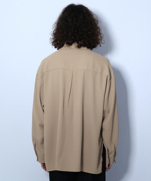 HARE（ハレ）の「BIGカラーシャツ(HARE)（シャツ/ブラウス・メンズ・ブラック/グレー/ベージュ・SMALL/MEDIUM）」の19枚目の写真